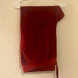 Torrid burgundy velour set